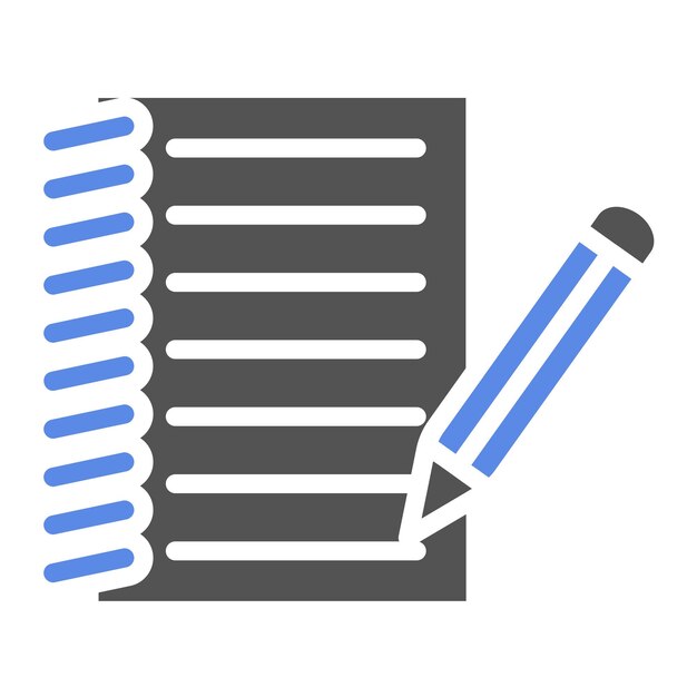 Estilo del icono de los libros de trabajo de diseño vectorial