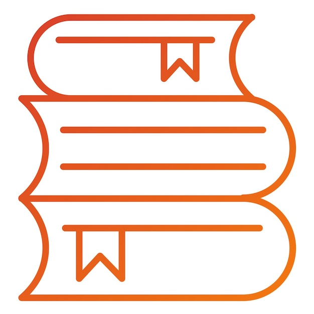 Estilo del icono de los libros
