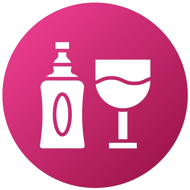 Estilo de icono de licor de diseño vectorial