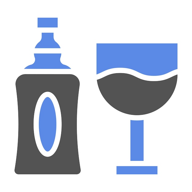Estilo de icono de licor de diseño vectorial