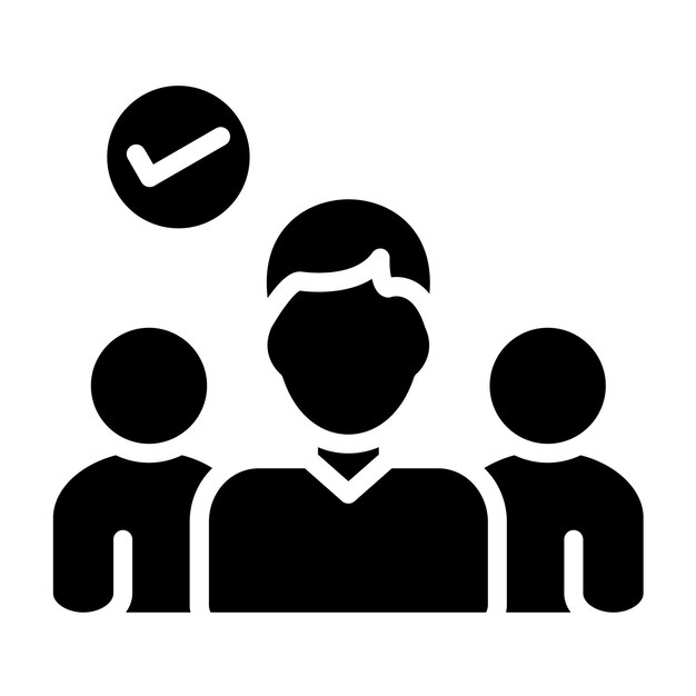 Estilo del icono del líder de bienestar de Vector Design