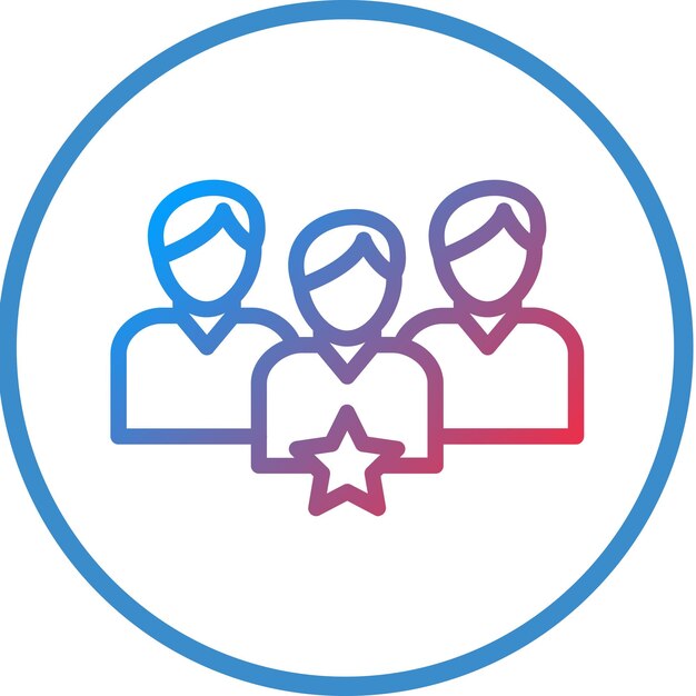 Estilo del icono del líder del diseño vectorial