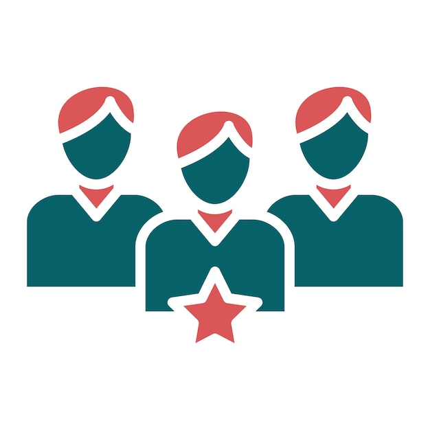 Estilo del icono del líder del diseño vectorial
