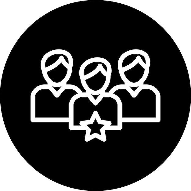 Estilo del icono del líder del diseño vectorial