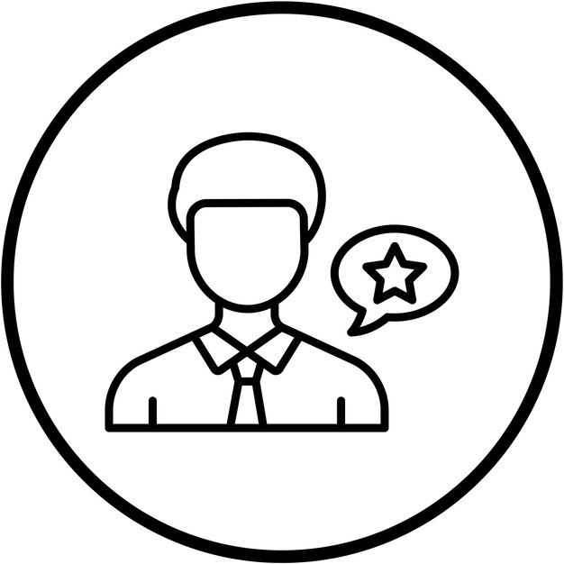Estilo del icono del líder del diseño vectorial
