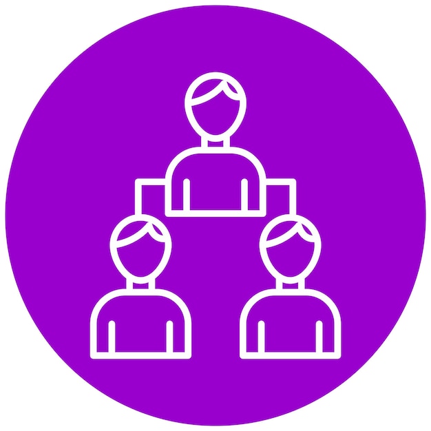 Estilo del icono del líder del grupo de diseño vectorial