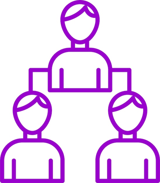 Estilo del icono del líder del grupo de diseño vectorial