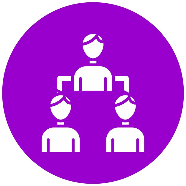 Estilo del icono del líder del grupo de diseño vectorial