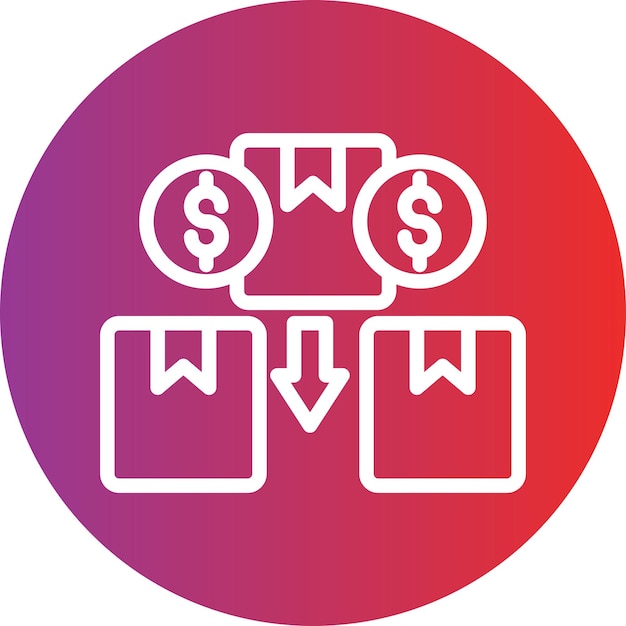 Estilo del icono del líder de la pérdida de diseño vectorial
