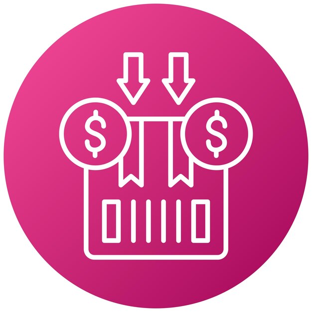 Estilo del icono del líder de la pérdida de diseño vectorial