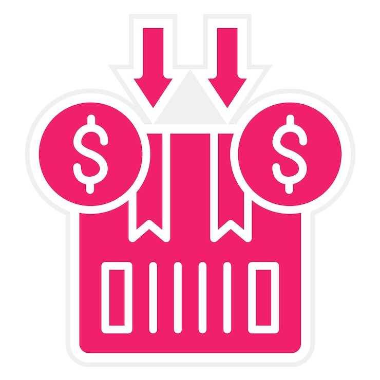 Vector estilo del icono del líder de la pérdida de diseño vectorial