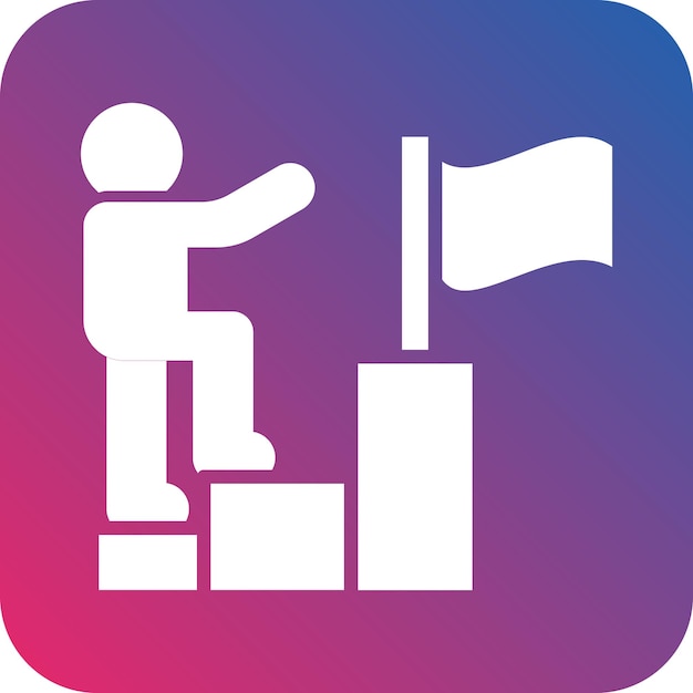 Estilo de icono de liderazgo de diseño vectorial