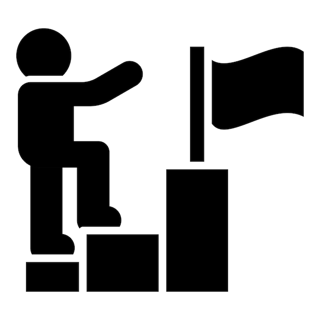 Estilo de icono de liderazgo de diseño vectorial