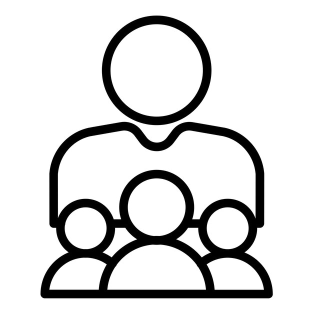 Estilo de icono de liderazgo de diseño vectorial