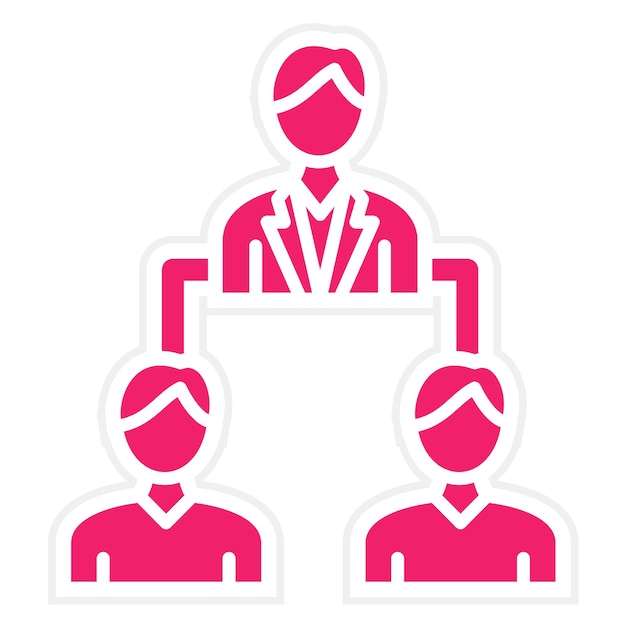 Estilo de icono de liderazgo de diseño vectorial