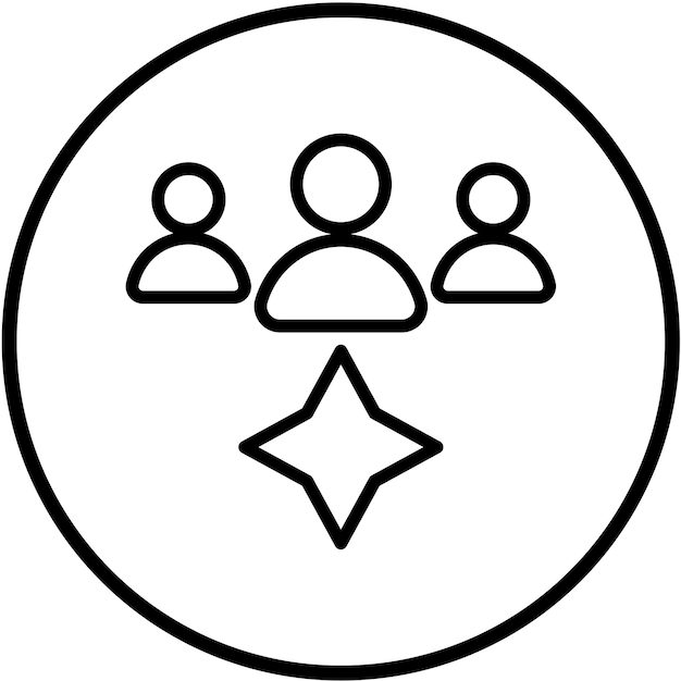 Estilo de icono de liderazgo de diseño vectorial