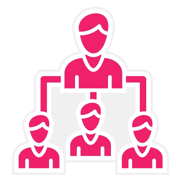Estilo de icono de liderazgo de diseño vectorial