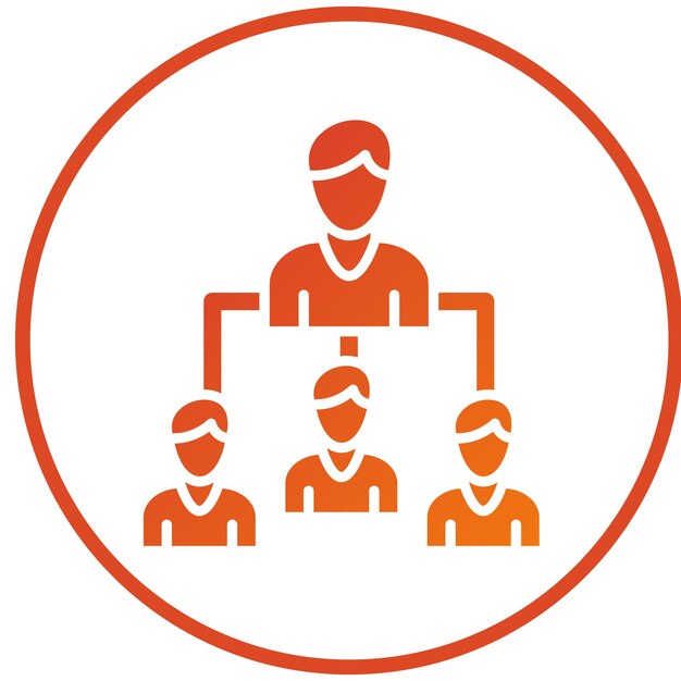 Estilo de icono de liderazgo de diseño vectorial