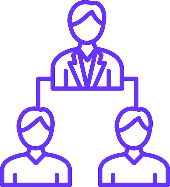 Estilo de icono de liderazgo de diseño vectorial