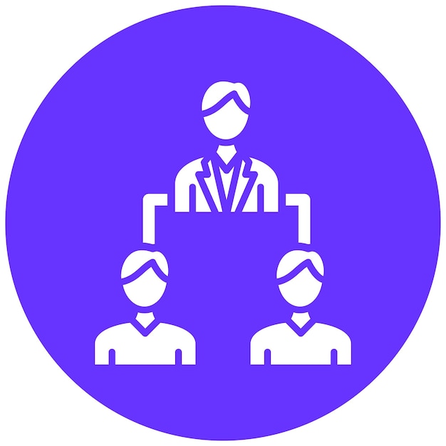 Estilo de icono de liderazgo de diseño vectorial