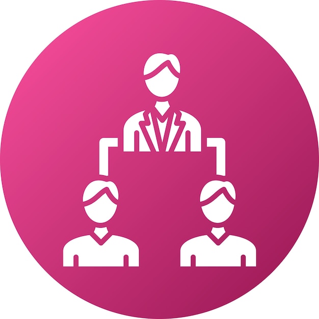 Estilo de icono de liderazgo de diseño vectorial