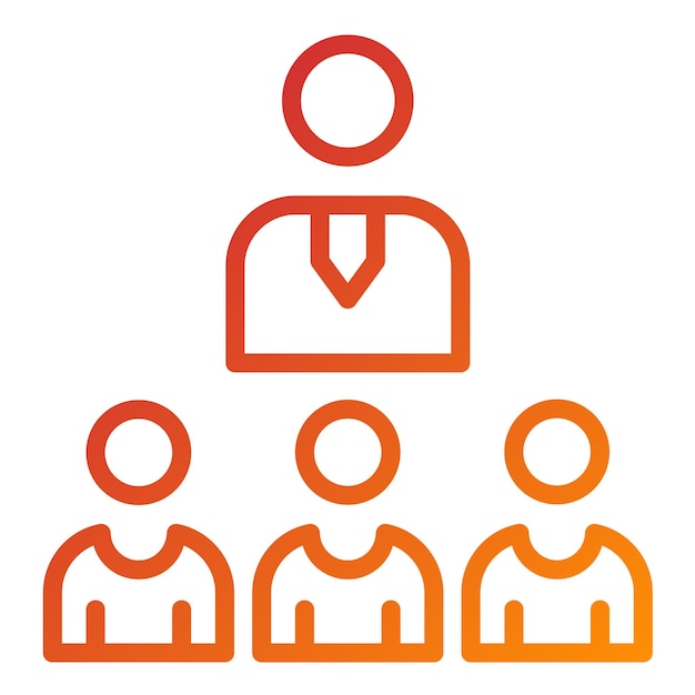 Estilo de icono de liderazgo ejecutivo de diseño vectorial