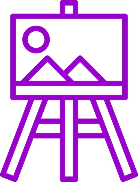 Estilo del icono del lienzo de los creadores de diseño vectorial