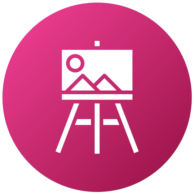 Estilo del icono del lienzo de los creadores de diseño vectorial