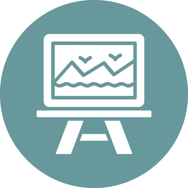 Estilo de icono de lienzo de diseño vectorial