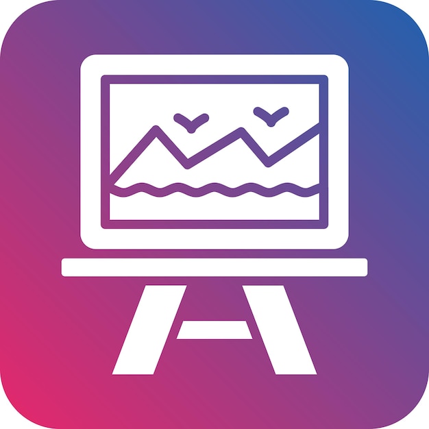 Estilo de icono de lienzo de diseño vectorial