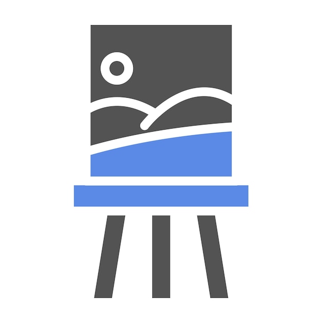 Estilo de icono de lienzo de diseño vectorial