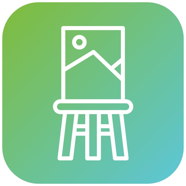Estilo de icono de lienzo de diseño vectorial