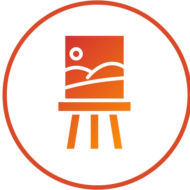 Estilo de icono de lienzo de diseño vectorial