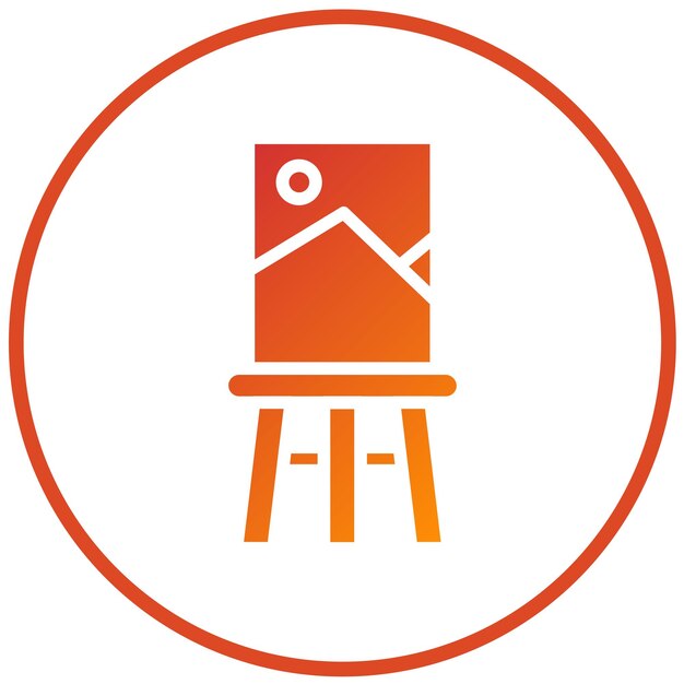 Estilo de icono de lienzo de diseño vectorial
