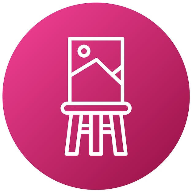 Estilo de icono de lienzo de diseño vectorial