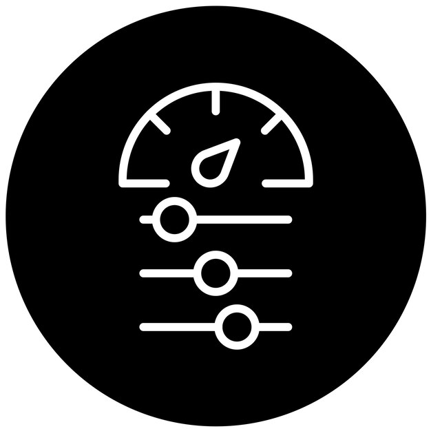 Estilo del icono de los límites de control de diseño vectorial