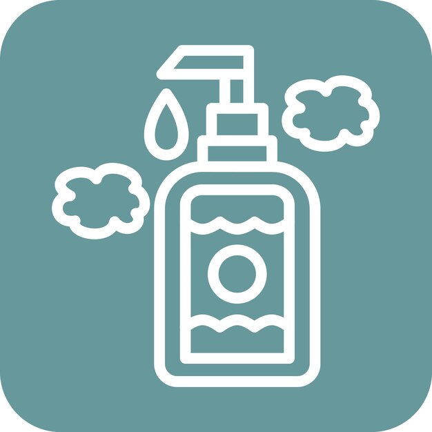 Estilo del icono del limpiador facial