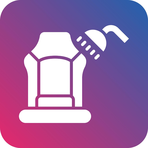 Estilo del icono de limpieza del asiento de diseño vectorial