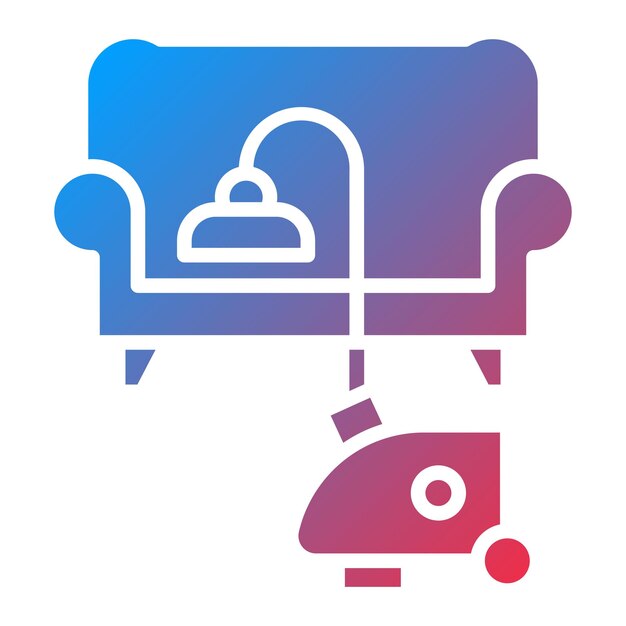 Estilo de icono de limpieza de muebles de diseño vectorial