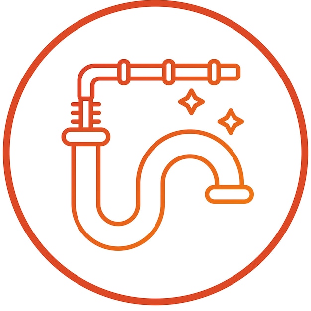 Estilo del icono de limpieza de tuberías