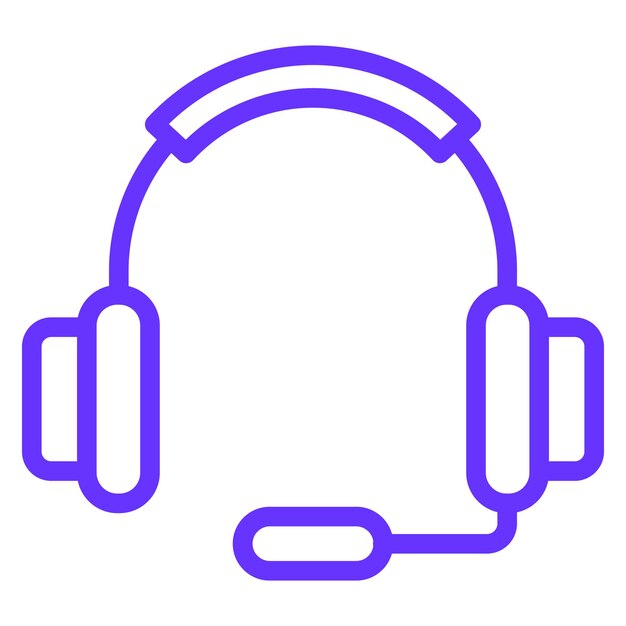 Estilo del icono de la línea de ayuda de diseño vectorial