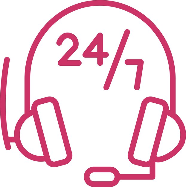 Estilo del icono de la línea de ayuda de diseño vectorial