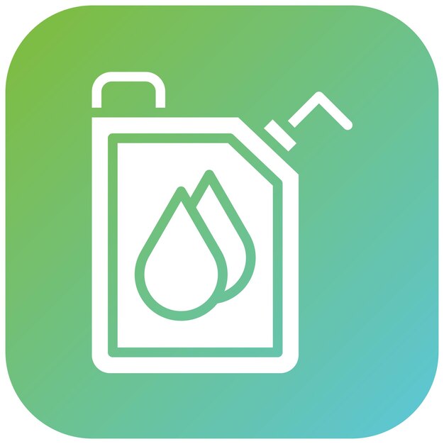 Estilo del icono de la línea de combustible de diseño vectorial