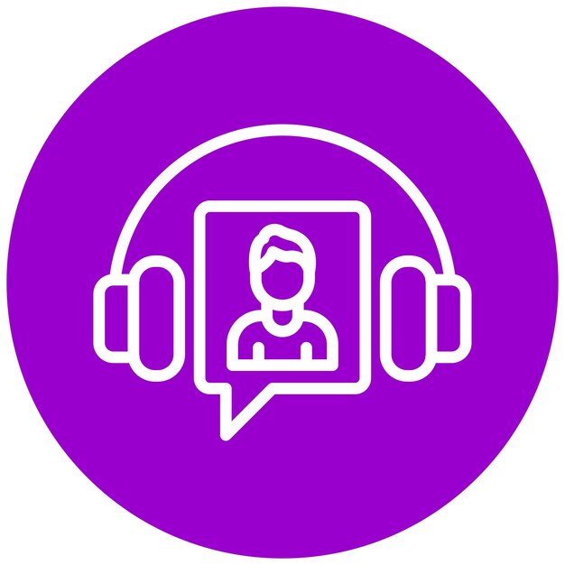 Estilo del icono de la línea directa de diseño vectorial