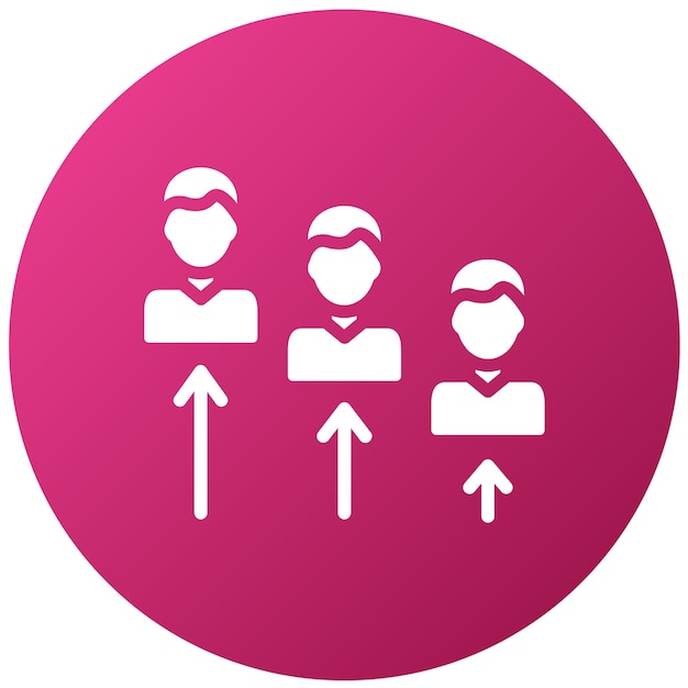 Estilo del icono de la línea de escalada del diseño vectorial