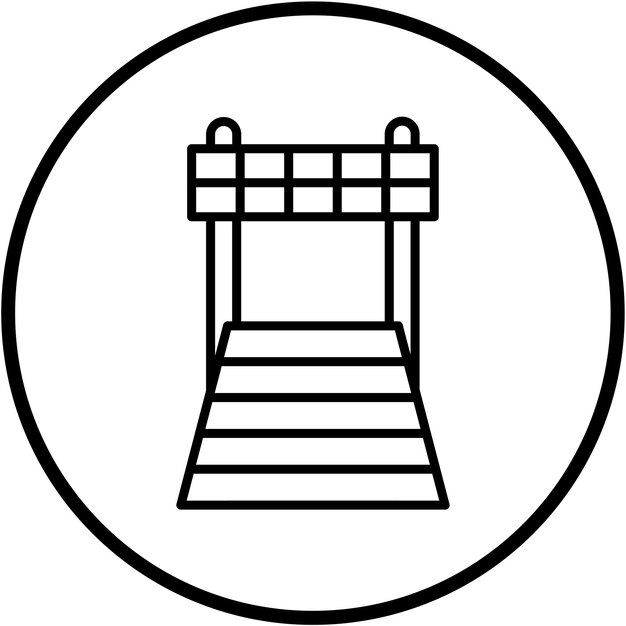Estilo del icono de la línea de finalización del diseño vectorial