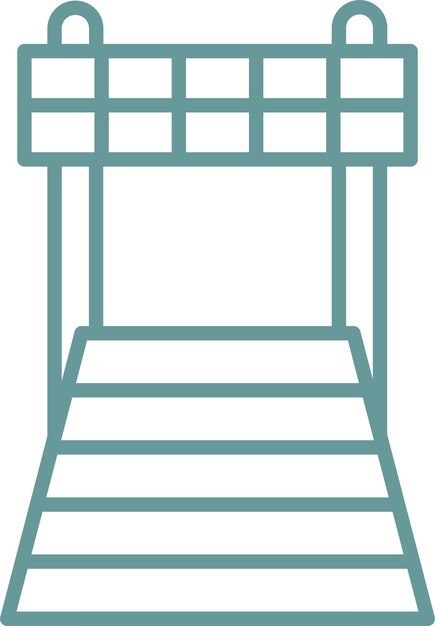 Estilo del icono de la línea de finalización del diseño vectorial