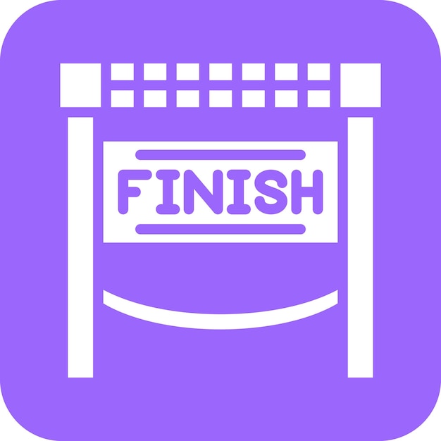Estilo del icono de la línea de finalización