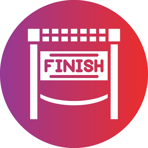 Estilo del icono de la línea de finalización
