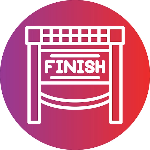 Estilo del icono de la línea de finalización